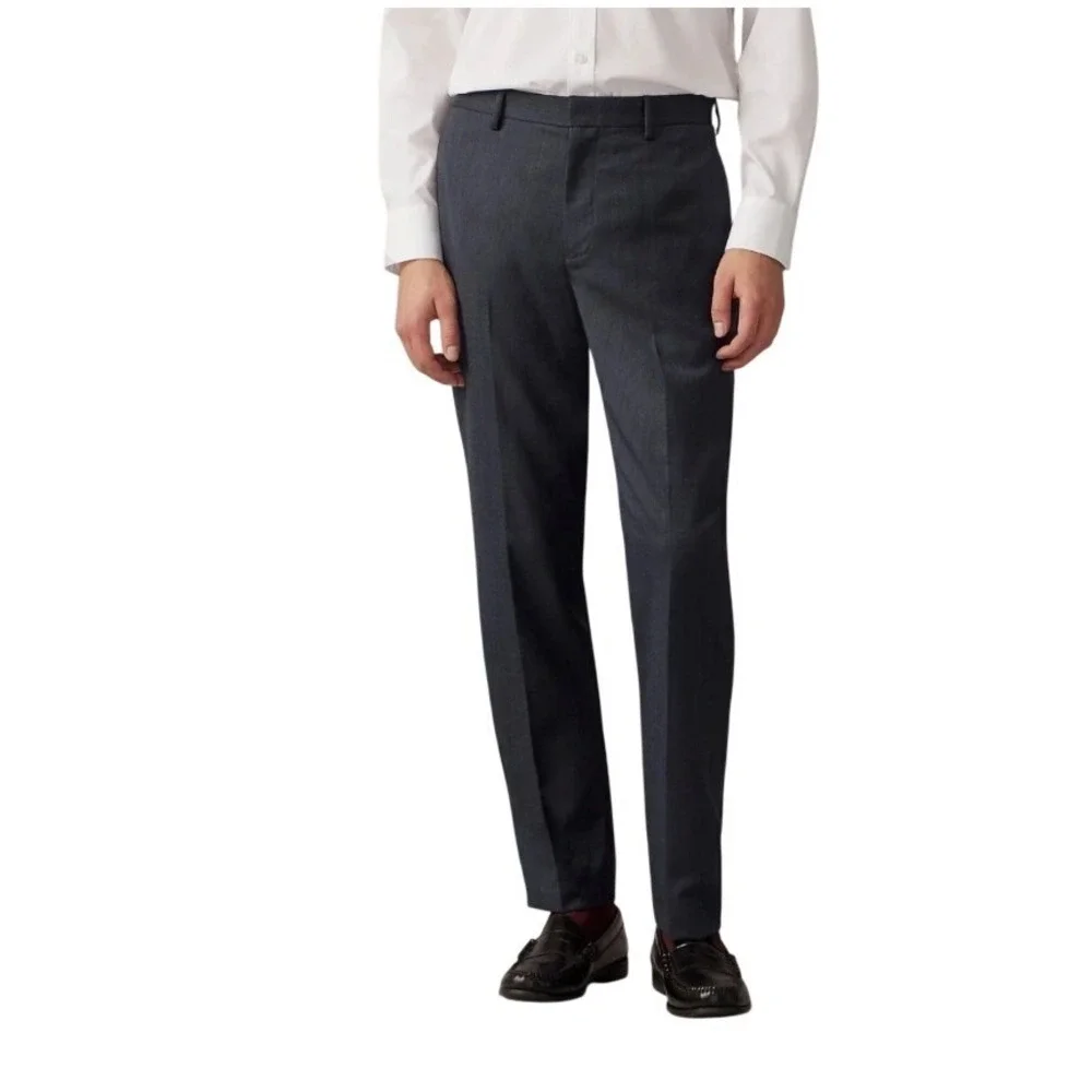 J. Crew Bowery Dress Pants Navy Blue Size 36x32 NWT $158 FLAW‎